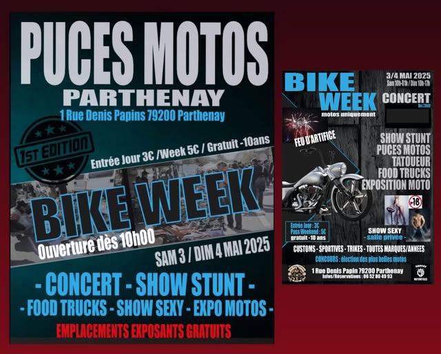 Puces Motos à Parthenay